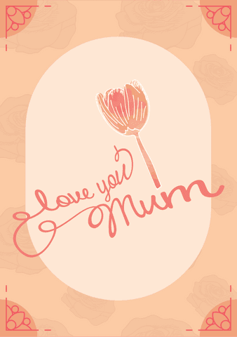 I Love You Mum Text Design Illustration on Transparent Background - Download Free Stock Videos Pikwizard.com