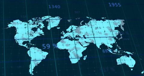 World Map Data Visualization Overlays Indicators - Download Free Stock Images Pikwizard.com