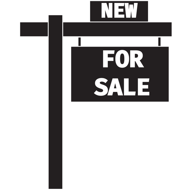 New For Sale Sign Post Transparent Background Vector Illustration - Download Free Stock Videos Pikwizard.com