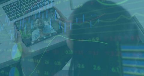 Virtual Teamwork Meeting with Stock Market Analysis