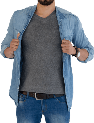 transparent outfit day men fashionable denim shirt - Download Free Stock Videos Pikwizard.com
