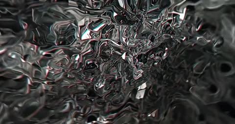 Flowing 3D Metallic Surface with Color Highlights