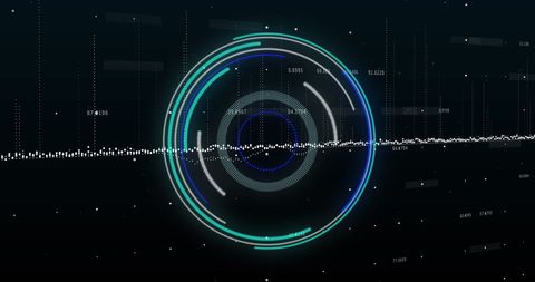 Futuristic Neon Data Processing Technology Interface - Download Free Stock Images Pikwizard.com