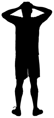 transparent silhouette of male football player sporting dynamic pose - Download Free Stock Videos Pikwizard.com