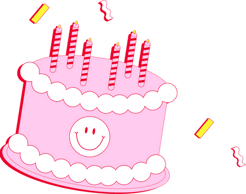 Whimsical Pink Cake with Candles on Transparent Background - Download Free Stock Videos Pikwizard.com