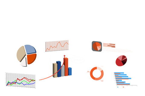 Colorful Transparent Charts Illustration for Business and Economy - Download Free Stock Videos Pikwizard.com
