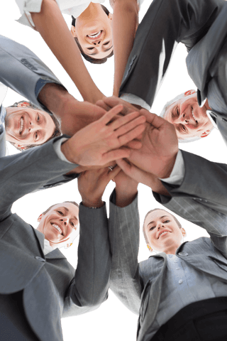 transparent view of business team in group huddle for unity - Download Free Stock Videos Pikwizard.com