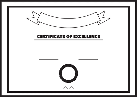 transparent certificate of excellence design with ribbon mockup - Download Free Stock Videos Pikwizard.com