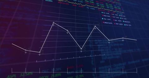 digital graph chart displaying financial data trends - Download Free Stock Images Pikwizard.com