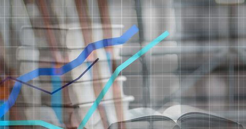 Digital Data Analyzing Over Book Backdrop - Download Free Stock Images Pikwizard.com