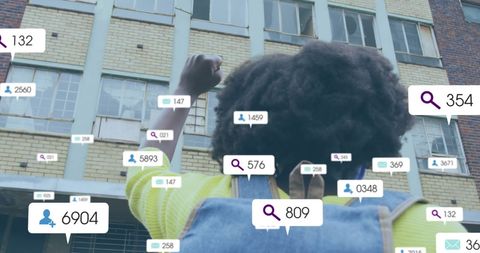 Young Woman Engaged in Online Social Media Activity