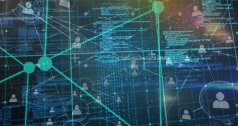 Futuristic Digital Network with Profile Connections