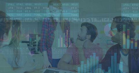 Modern Team Collaboration with Digital Analytics Overlay