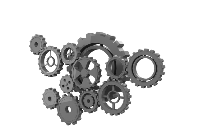 Grey Mechanical Gears on Transparent Background Workflow Concept - Download Free Stock Videos Pikwizard.com