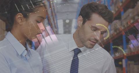 Warehouse Collaboration with Data Analysis Overlay