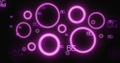 6G Technology with Neon Pink Graphics on Dark Background - Download Free Stock Images Pikwizard.com