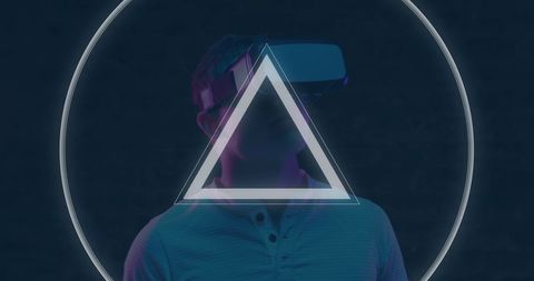 Abstract Virtual Reality Experience with Geometric Shapes