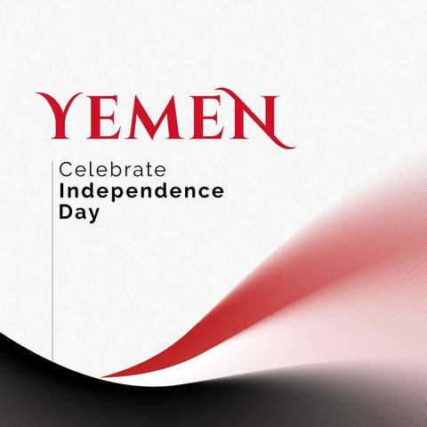 Yemen Independence Day Celebration with Modern Design - Download Free Stock Templates Pikwizard.com