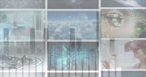 digital interface and data processing elements - Download Free Stock Images Pikwizard.com