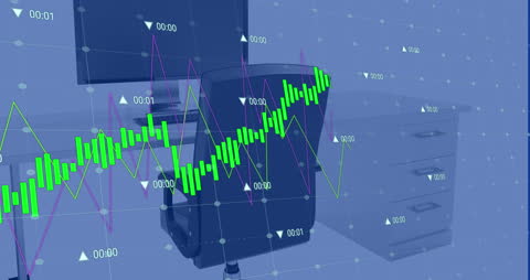 Dynamic Finance Graphs Overlaying Office Setting