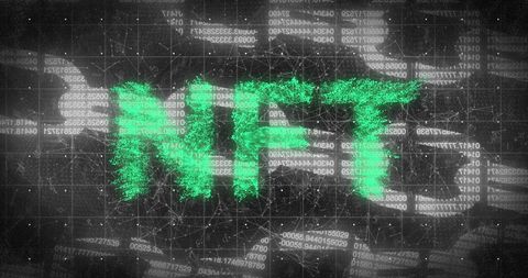 Digital NFT Concept with Green Text and Cybersecurity Theme - Download Free Stock Images Pikwizard.com