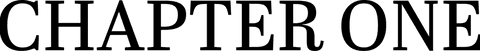 Chapter one text on transparent background
