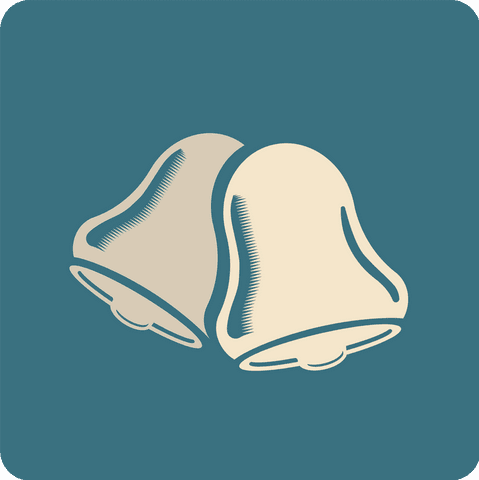 Elegant Twin Bells Illustration on Transparent Background - Download Free Stock Videos Pikwizard.com