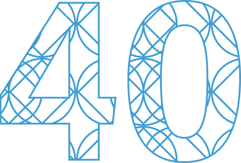 Decorative Blue Patterned Number 40 on Transparent Background - Download Free Stock Videos Pikwizard.com