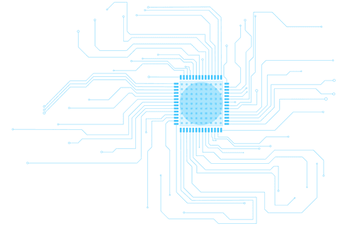 transparent digital circuit lines in blue pattern - Download Free Stock Videos Pikwizard.com