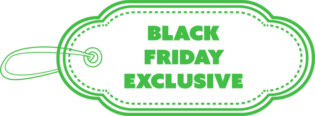 Black Friday Exclusive Tag Sticker Download Retail Discount Sale Transparent - Download Free Stock Videos Pikwizard.com