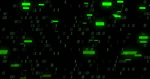 Binary Code Digital Background with Green Numbers - Download Free Stock Images Pikwizard.com