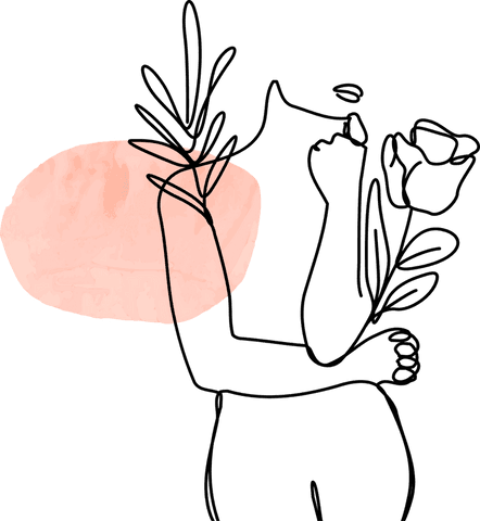 abstract continuous line art with botanical elements on transparent background - Download Free Stock Videos Pikwizard.com