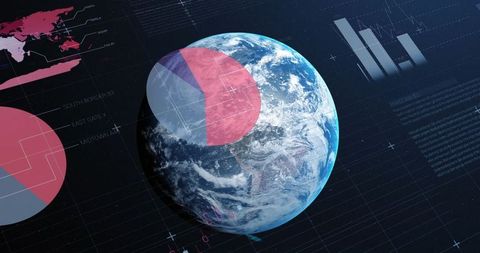 Global Business and Digital Interface with Planetary View - Download Free Stock Images Pikwizard.com