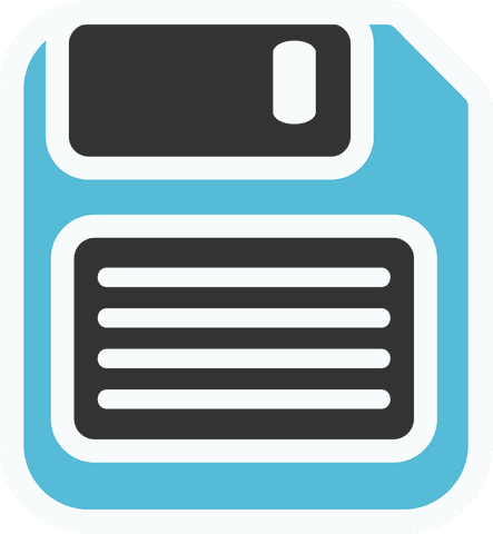 Digital Floppy Disk Icon On Transparent Background - Download Free Stock Videos Pikwizard.com
