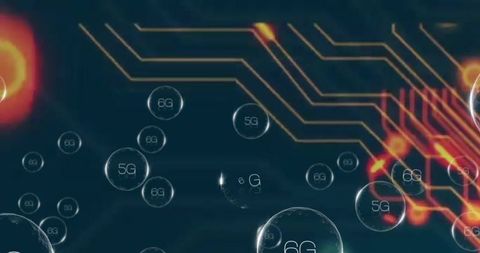Drifting 6G and 5G Connectivity with Glowing Circuitry