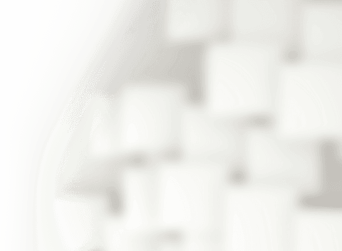 Minimalist White Geometric Abstract Shapes on Transparent Background
