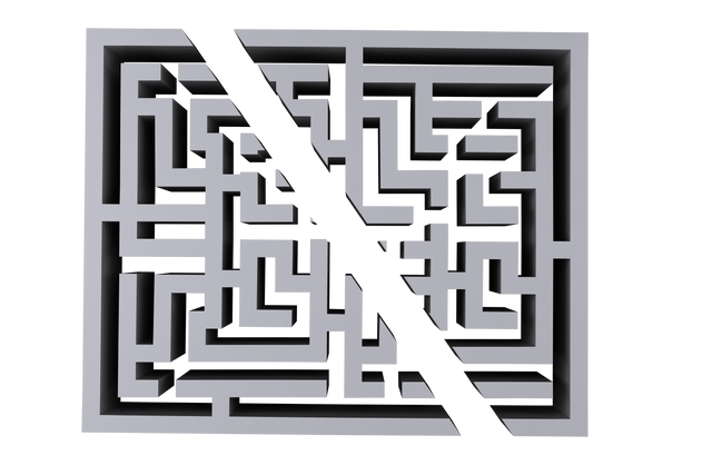 Complex Maze Halves Illustration on Transparent Background - Download Free Stock Videos Pikwizard.com