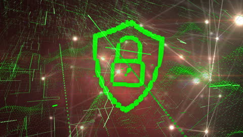 Futuristic Cybersecurity Network with Digital Shield