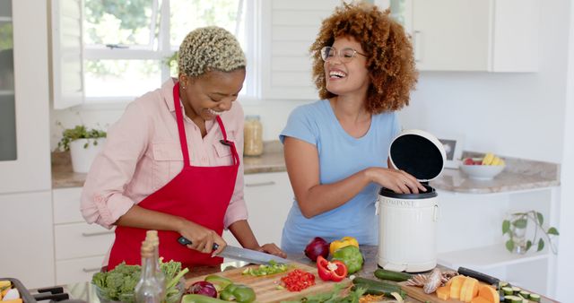 Mother and Daughter Enjoying Organic Cooking in Kitchen - Download Free Stock Images Pikwizard.com