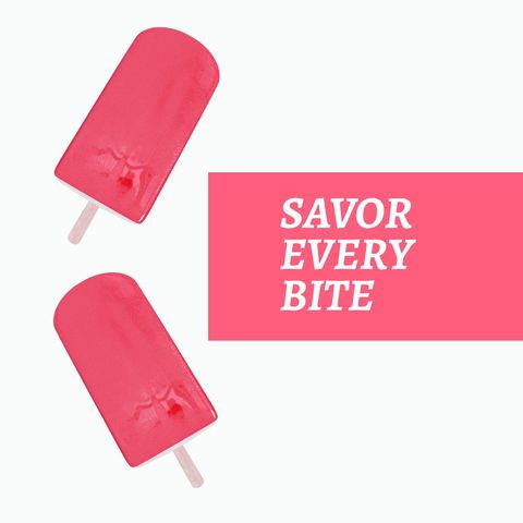 Bright red popsicles celebrate every sweet moment