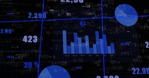 Digital Financial Data Grid Visualizing Economic Analysis - Download Free Stock Images Pikwizard.com