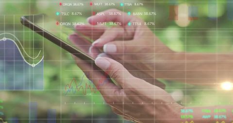 Digital Finance Analysis with Stock Market Data on Tablet