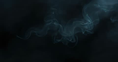 Abstract Smoke on Dark Background Captures Serene Fluidity