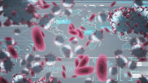 Digital Animation of COVID-19 Virus Cells Over Data Networks