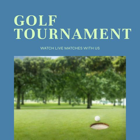 Golf tournament promotion with ball on course