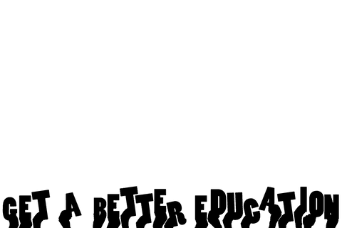 Inspirational better education transparent graphic design