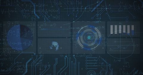 Digital Data Processing with Virtual Circuitry and Diagrams - Download Free Stock Images Pikwizard.com