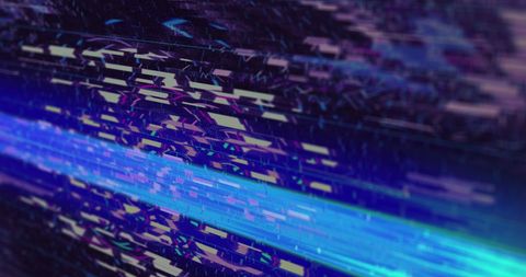 Abstract Light Trails Creating Futuristic Technology Vibe