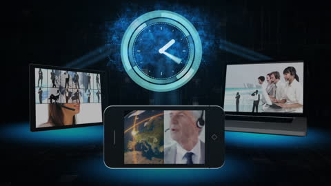 Modern Technology and Global Connectivity with Business Professionals