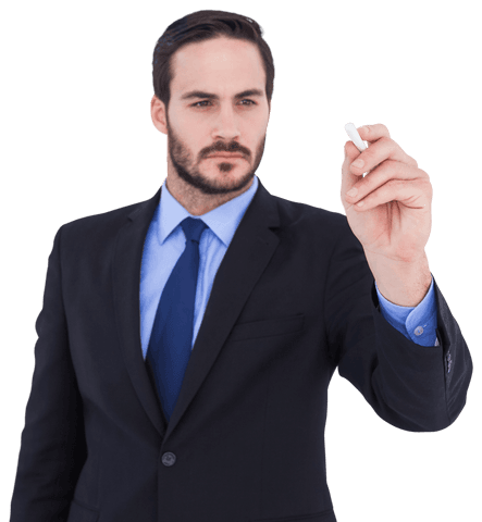 transparent image businessman writing with chalk - Download Free Stock Videos Pikwizard.com